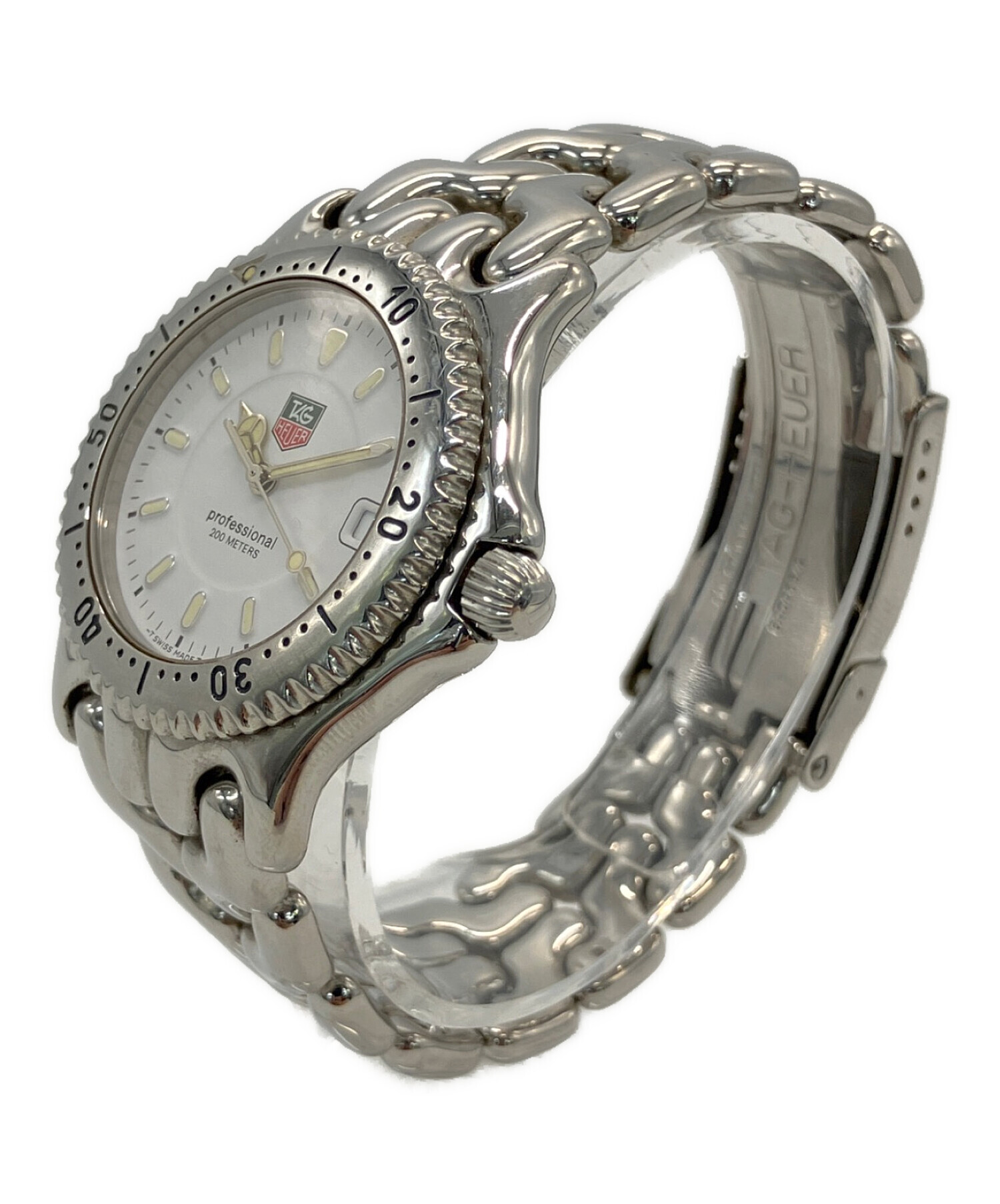 中古・古着通販】TAG HEUER (タグホイヤー) クロノグラフ ホワイト