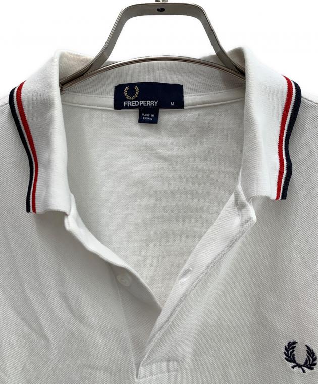 新品未使用タグ付き　Fred Perry ホワイト ポロシャツ Mサイズ 中古・古着通販】FRED PERRY (フレッドペリー) ポロシャツ ホワイト