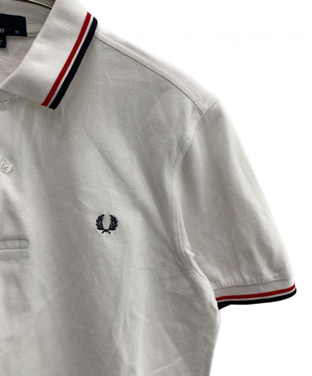 新品未使用タグ付き　Fred Perry ホワイト ポロシャツ Mサイズ 中古・古着通販】FRED PERRY (フレッドペリー) ポロシャツ ホワイト