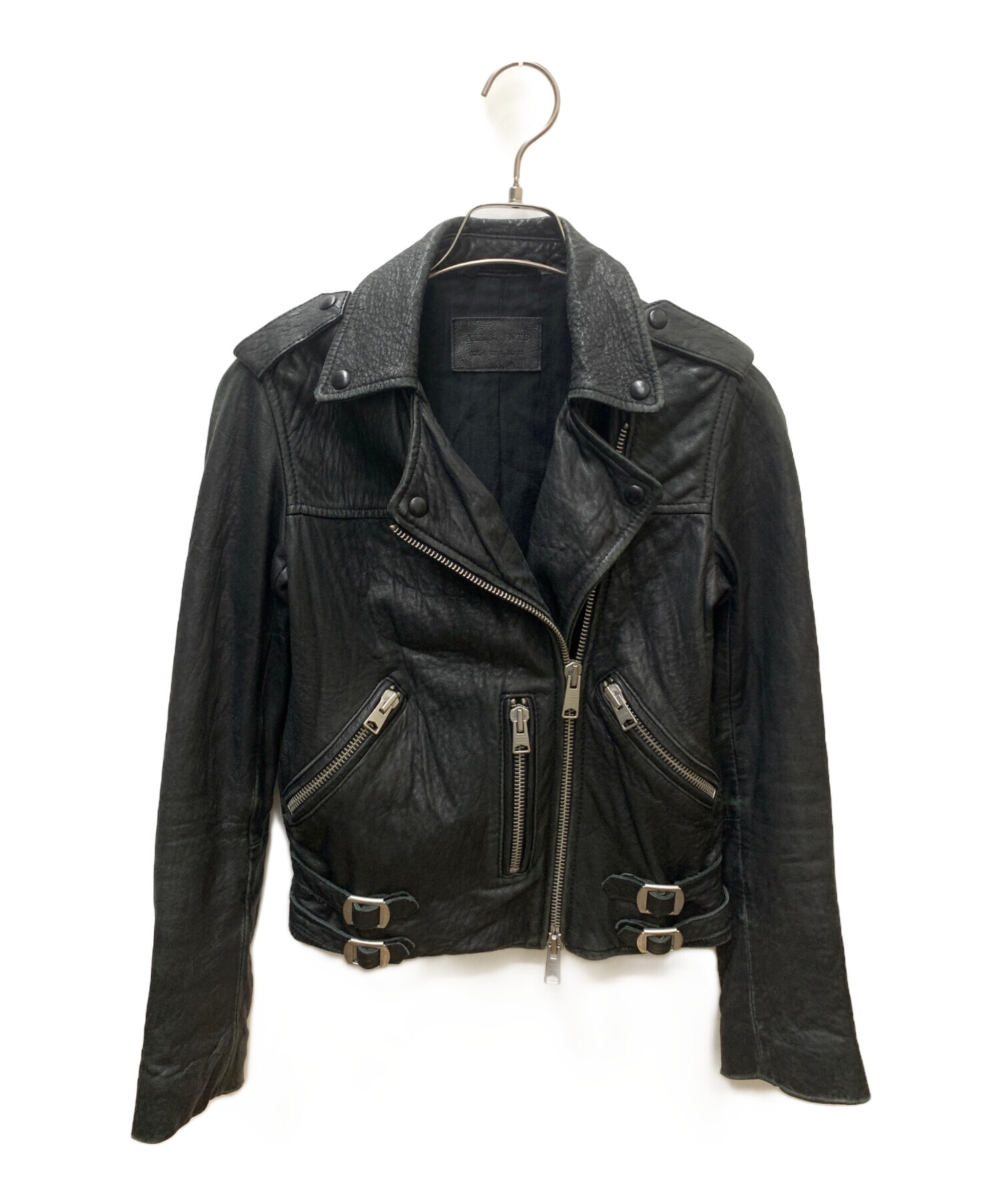 【新品未使用】ALLSAINTS UK6 ダブルライダースジャケット 中古・古着通販】ALL SAINTS (オールセインツ) ダブルライダース