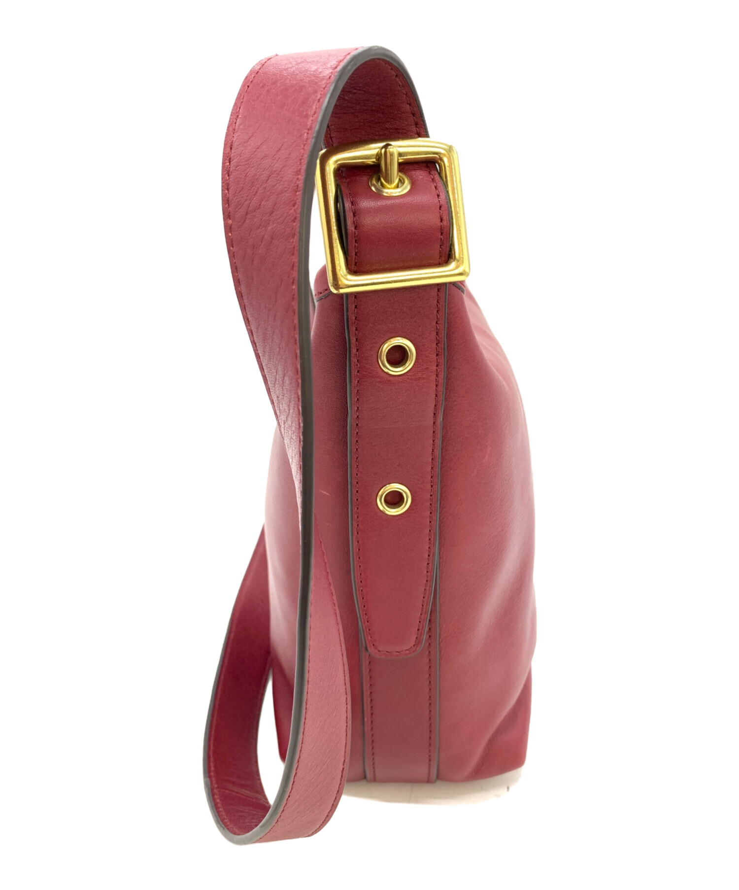 【本物保証】 美品 コーチ COACH ワンショルダーバッグ タッセル レザー 赤系 F23309 COACH（コーチ） ワンショルダーバッグ タッセル レザー 赤系 F23309