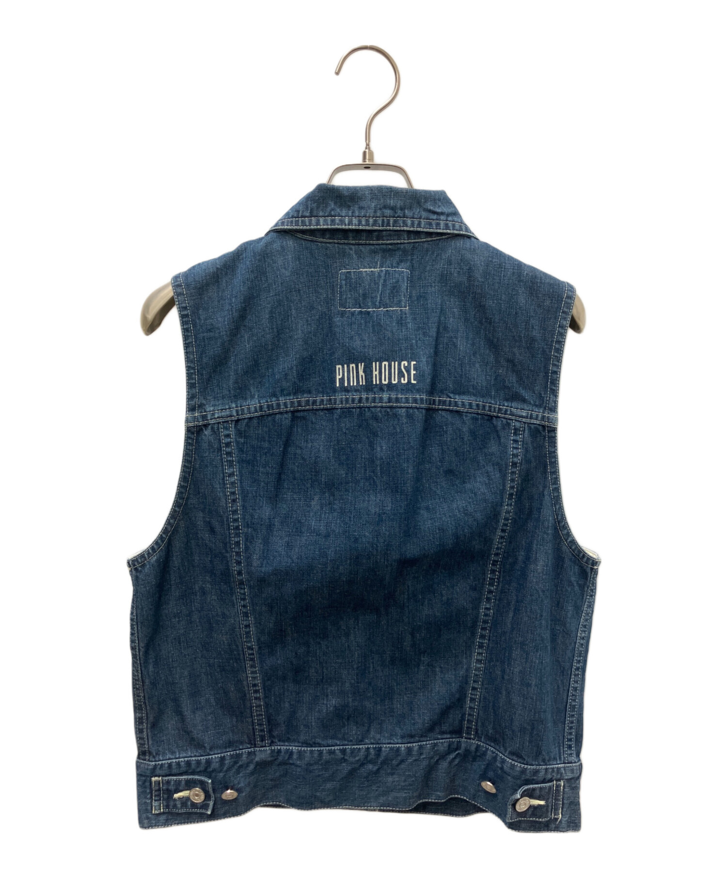 中古・古着通販】PINK HOUSE (ピンクハウス) デニムベスト インディゴ