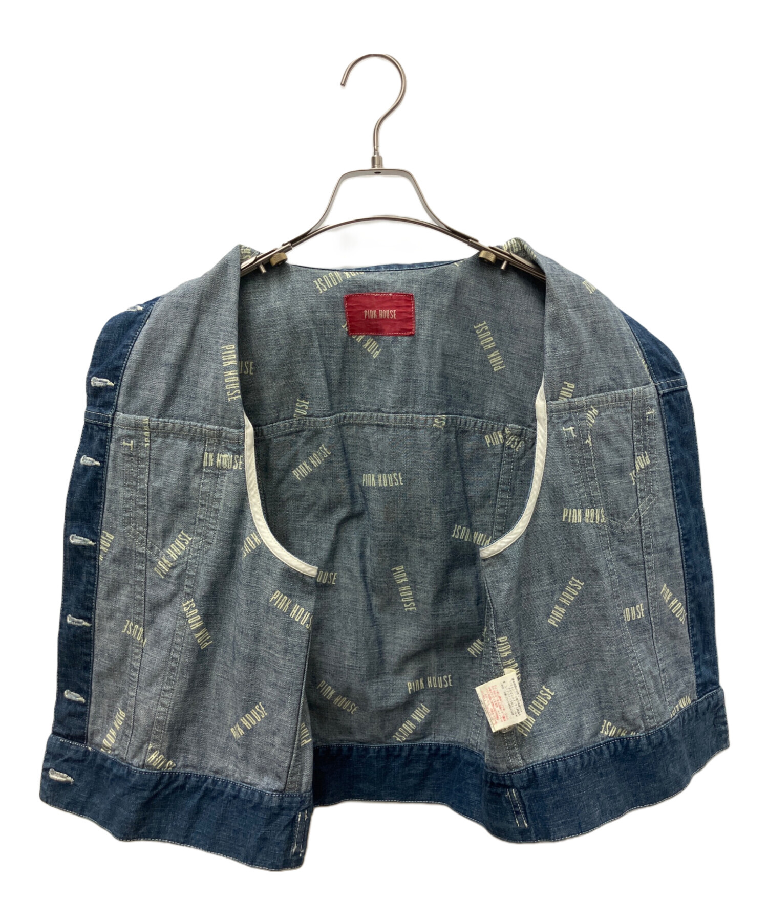中古・古着通販】PINK HOUSE (ピンクハウス) デニムベスト インディゴ