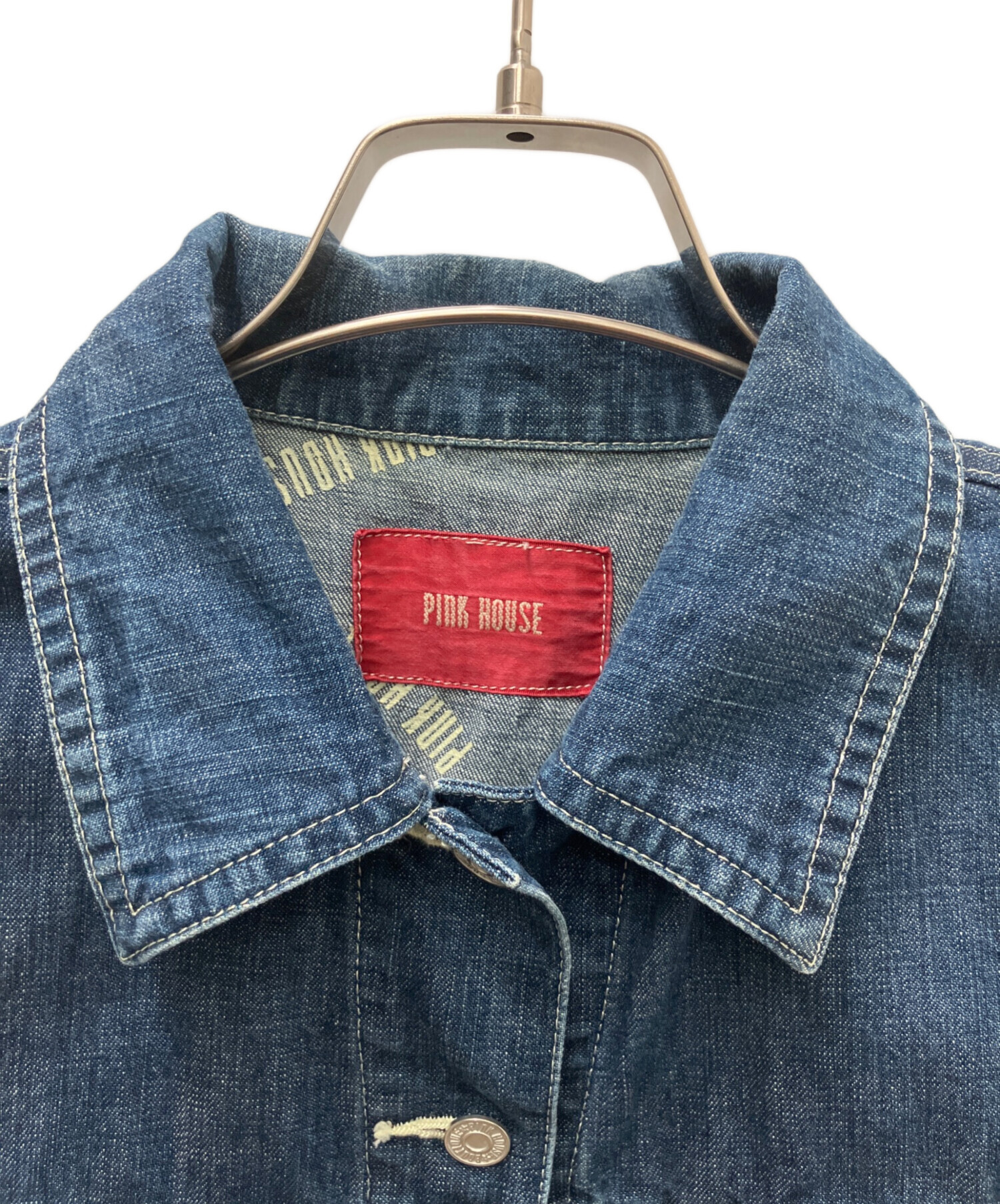 中古・古着通販】PINK HOUSE (ピンクハウス) デニムベスト インディゴ