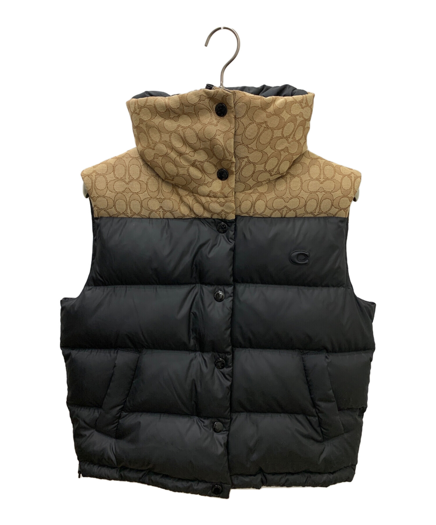 中古・古着通販】COACH (コーチ) ダウンベスト ブラック サイズ:XS