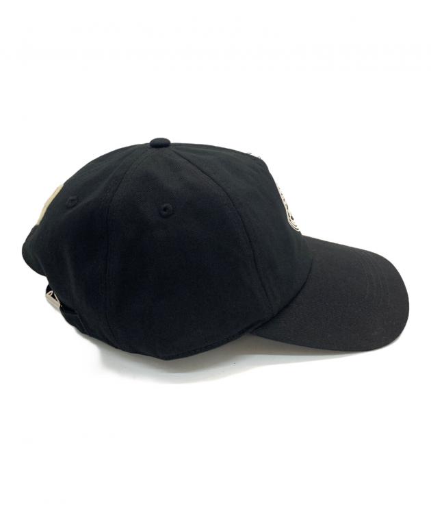 中古・古着通販】MONCLER (モンクレール) LOGO BASEBALL CAP ブラック