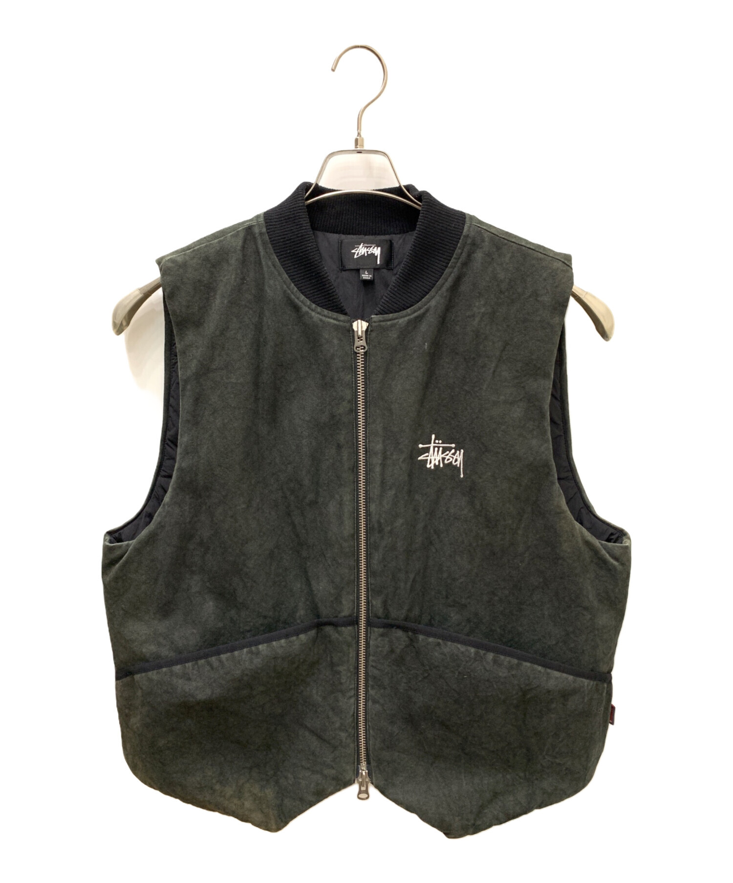 中古・古着通販】stussy (ステューシー) ベスト オリーブ サイズ:L