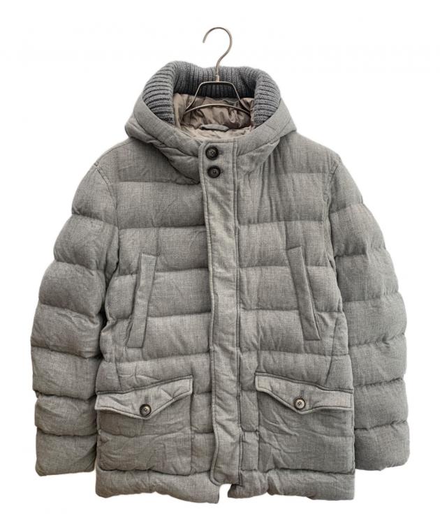 断捨離中最終値下げ HERNO ヘルノ グレー スエード フードジャケット 断捨離中最終値下げ HERNO ヘルノ グレー スエード フードジャケット