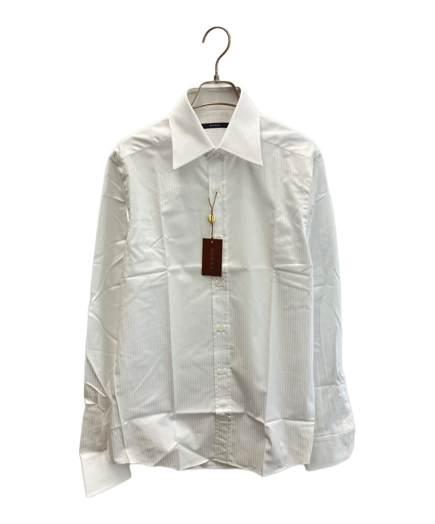 GUCCI☆白長袖シャツ 40 中古・古着通販】GUCCI (グッチ) ワイシャツ ホワイト サイズ:40 15 3