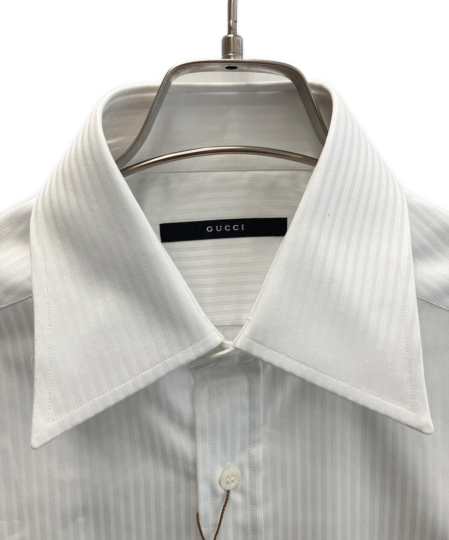 中古・古着通販】GUCCI (グッチ) ワイシャツ ホワイト サイズ:40 15 3