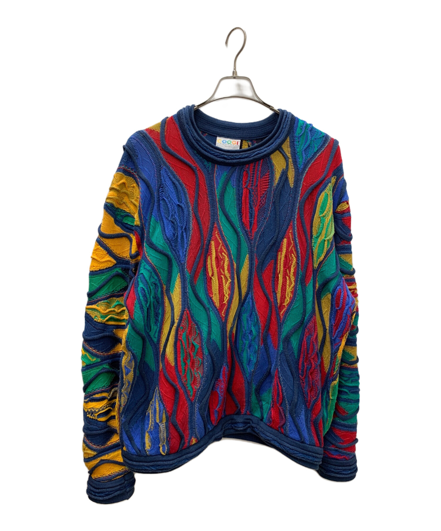 coogi マルチカラー3Dニット 中古・古着通販】Coogi (クージー) マルチカラー3Dニット マルチカラー