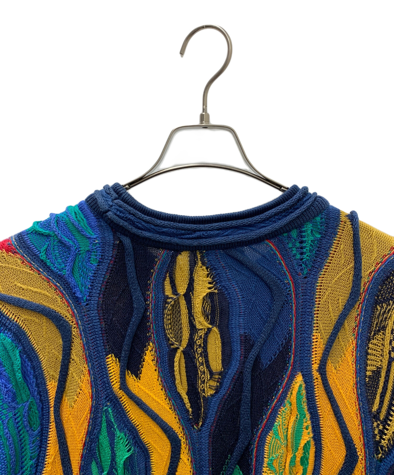 中古・古着通販】Coogi (クージー) マルチカラー3Dニット マルチカラー