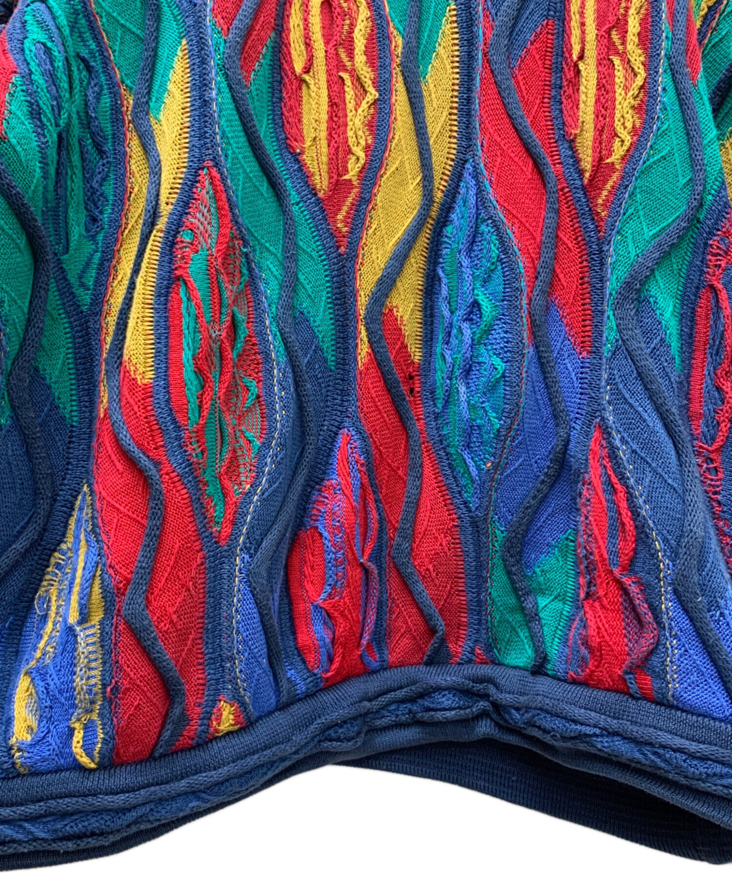 中古・古着通販】Coogi (クージー) マルチカラー3Dニット マルチカラー