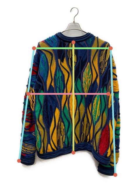 中古・古着通販】Coogi (クージー) マルチカラー3Dニット マルチカラー