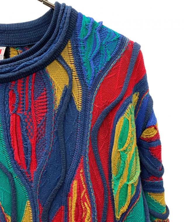 中古・古着通販】Coogi (クージー) マルチカラー3Dニット マルチカラー