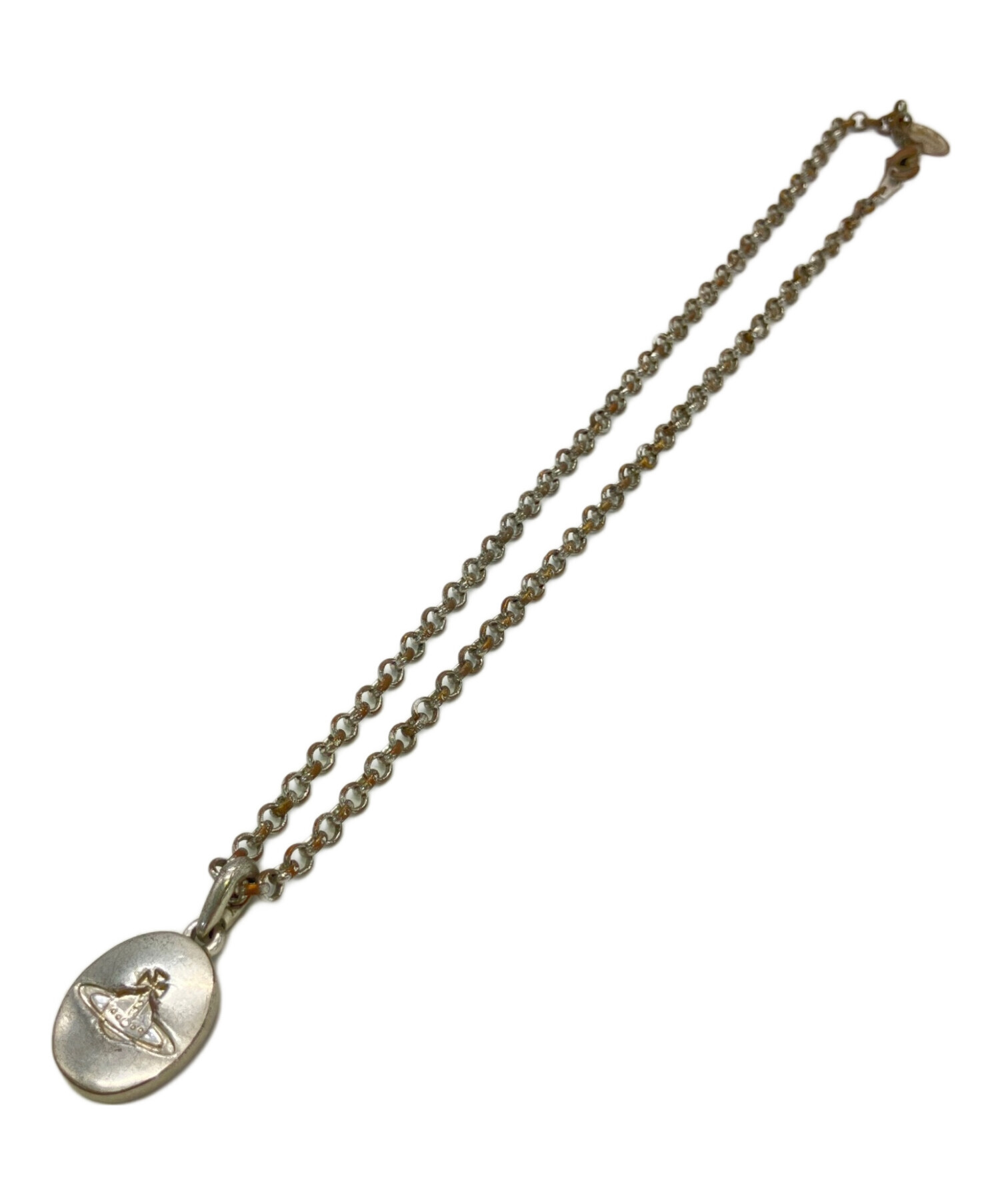 【廃盤品】Vivienne Westwood プレートネックレス シルバー 中古・古着通販】Vivienne Westwood (ヴィヴィアンウエストウッド