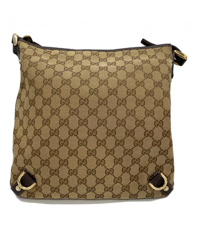 GUCCI ブラウン ショルダーバッグ 中古・古着通販】GUCCI (グッチ) ショルダーバッグ ブラウン｜ブランド