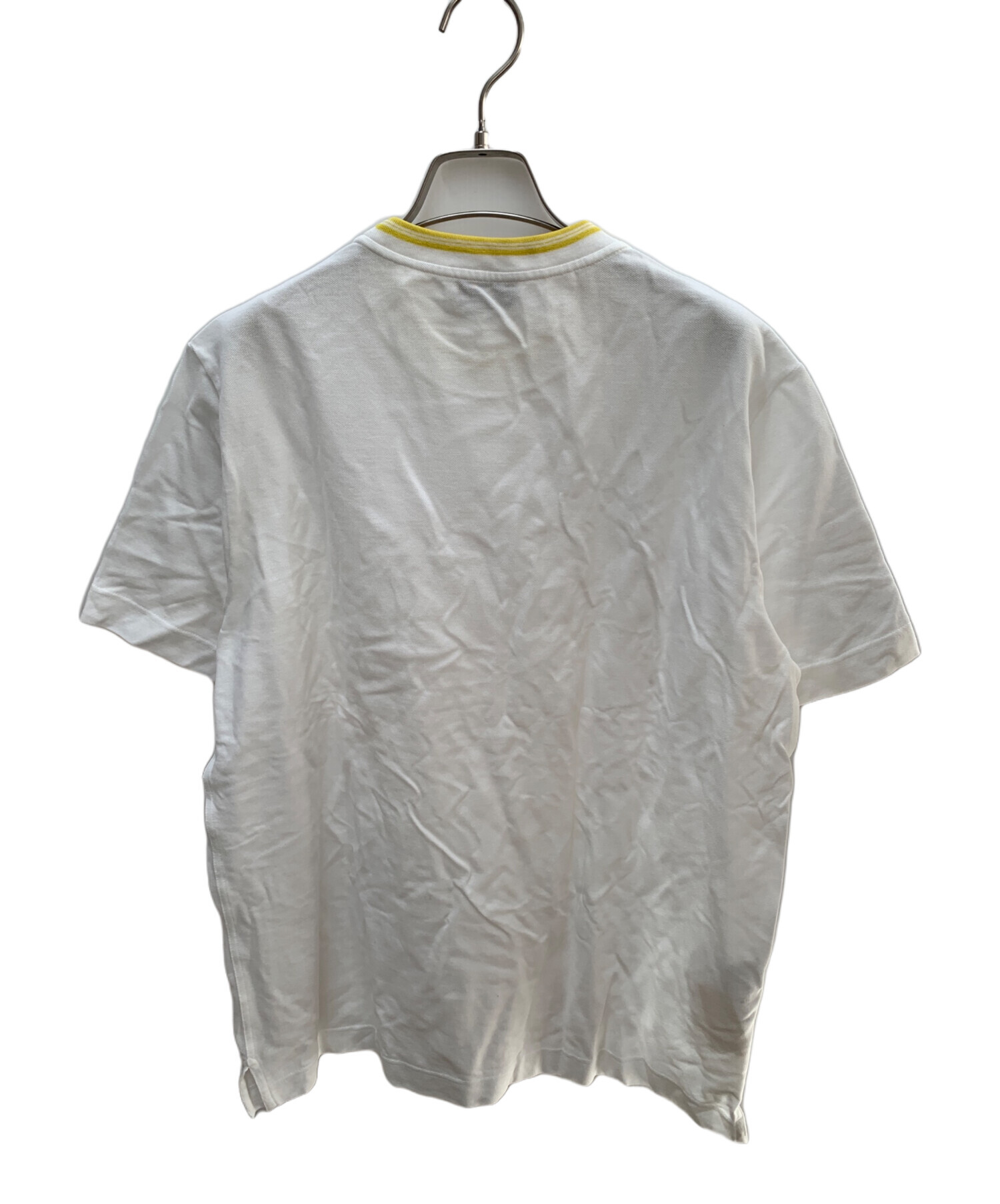 中古・古着通販】HERMES (エルメス) 半袖Tシャツ ホワイト×イエロー 