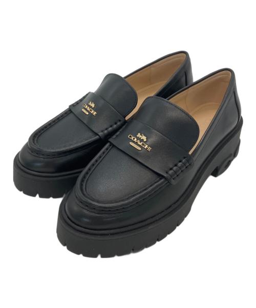 中古・古着通販】COACH (コーチ) ルーシーローファー ブラック サイズ