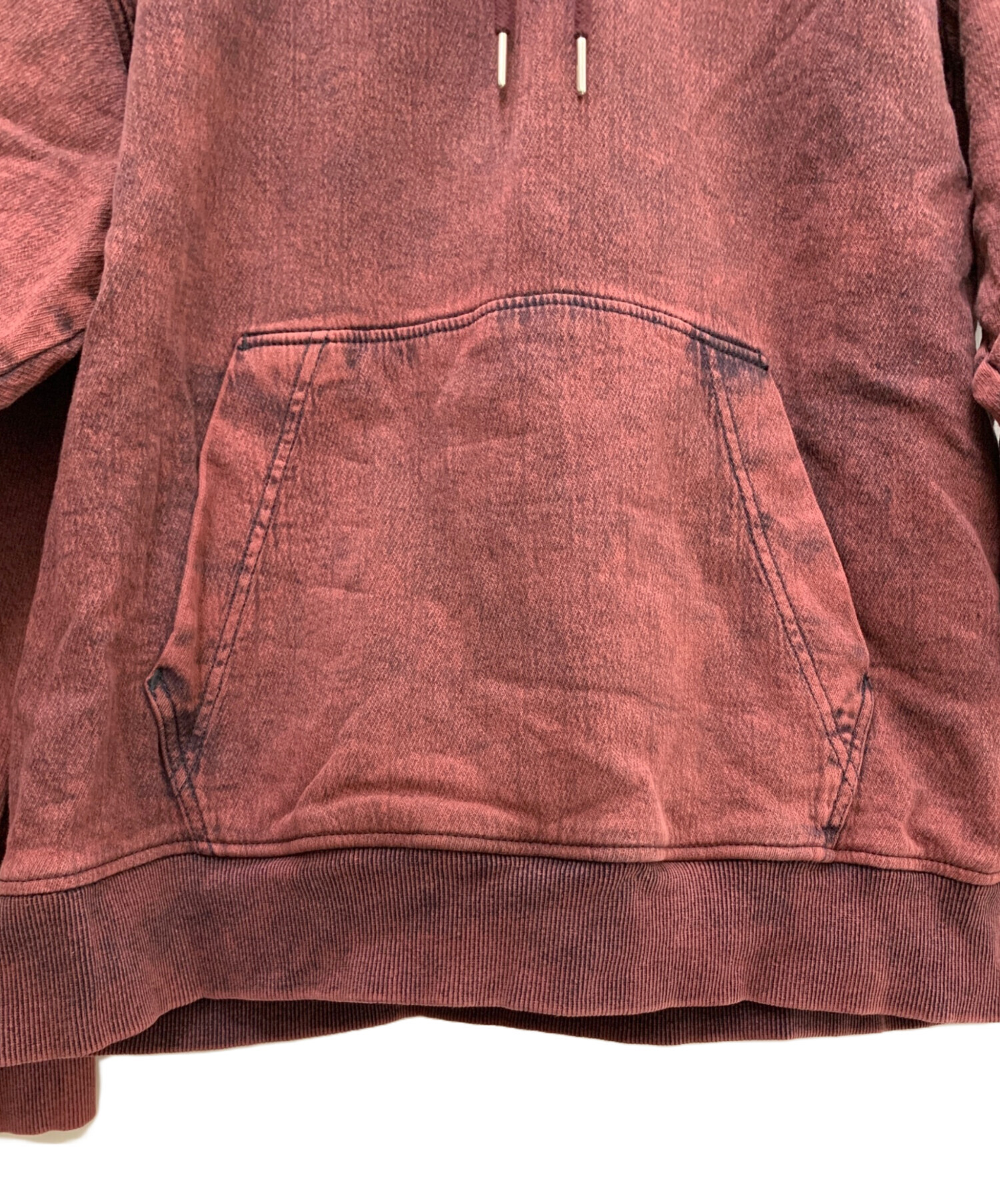 中古・古着通販】DIESEL (ディーゼル) プルオーバーパーカー レッド 