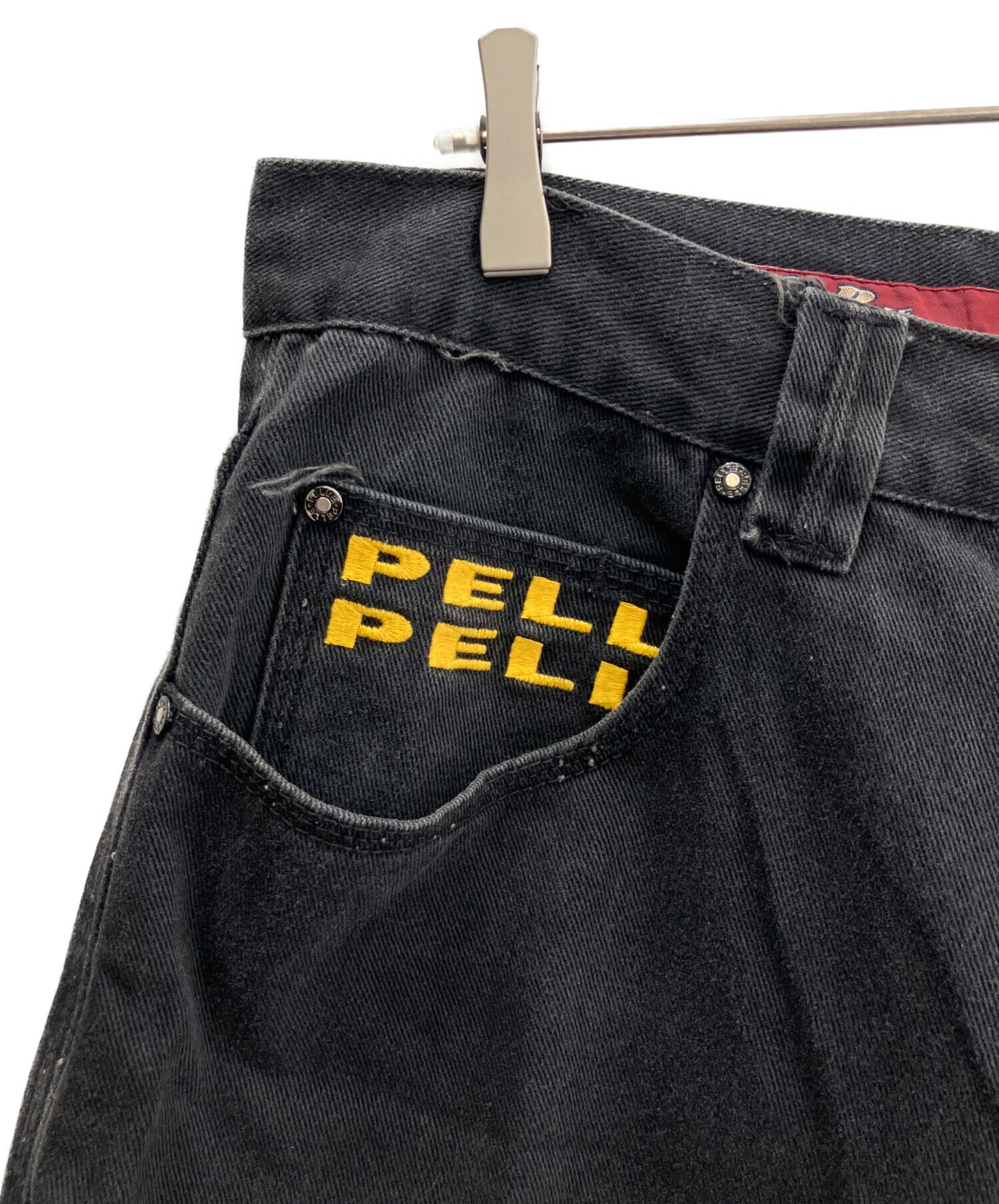 中古・古着通販】pellepelle (ペレペレ) ハーフパンツ ブラック サイズ