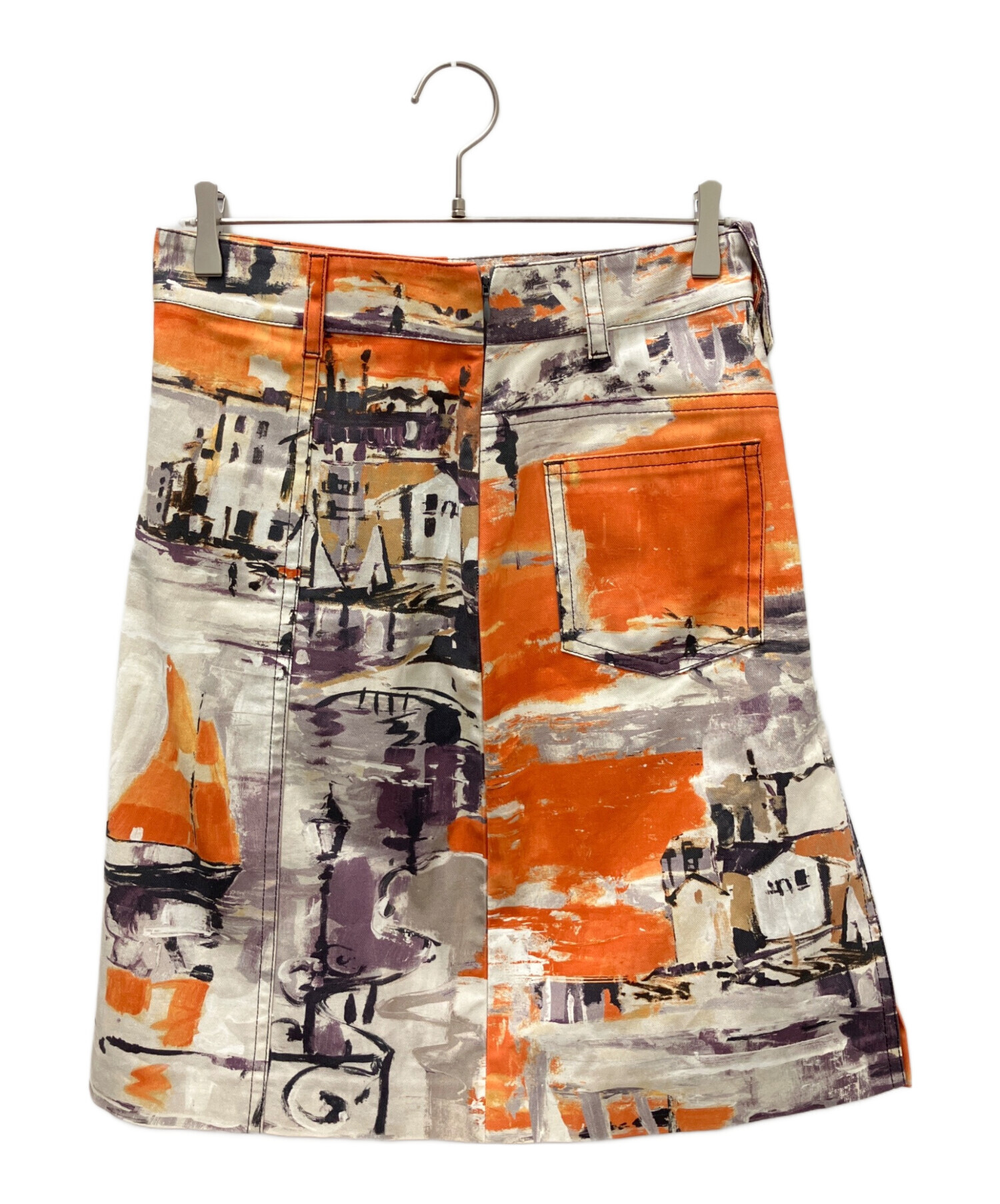希少！【美品】PRADA ビンテージ スカート 中古・古着通販】PRADA (プラダ) ミディスカート オレンジ×パープル