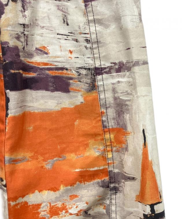 中古・古着通販】PRADA (プラダ) ミディスカート オレンジ×パープル