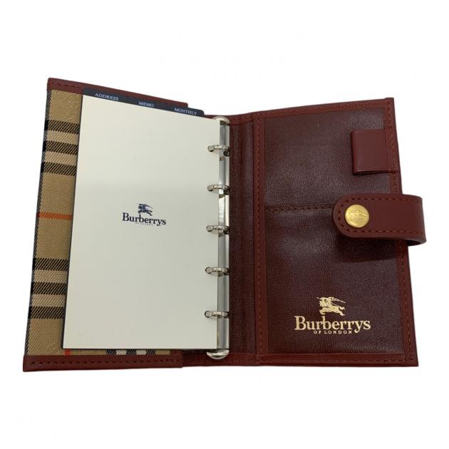 中古・古着通販】BURBERRY (バーバリー) システム手帳 ベージュ