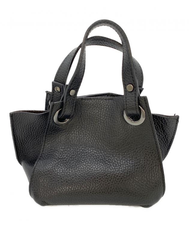 中古・古着通販】ripani (リパーニ) レザーショルダーバッグ ブラック