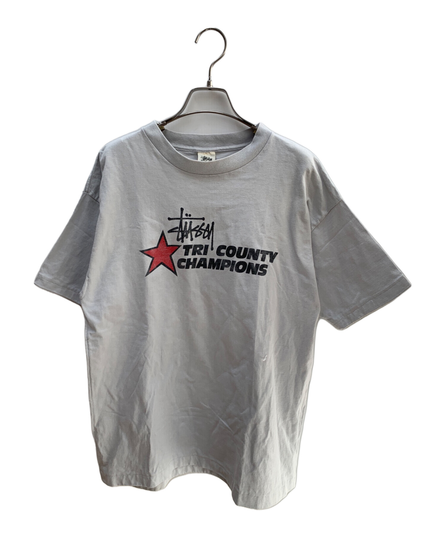 中古・古着通販】stussy (ステューシー) 半袖カットソー グレー サイズ