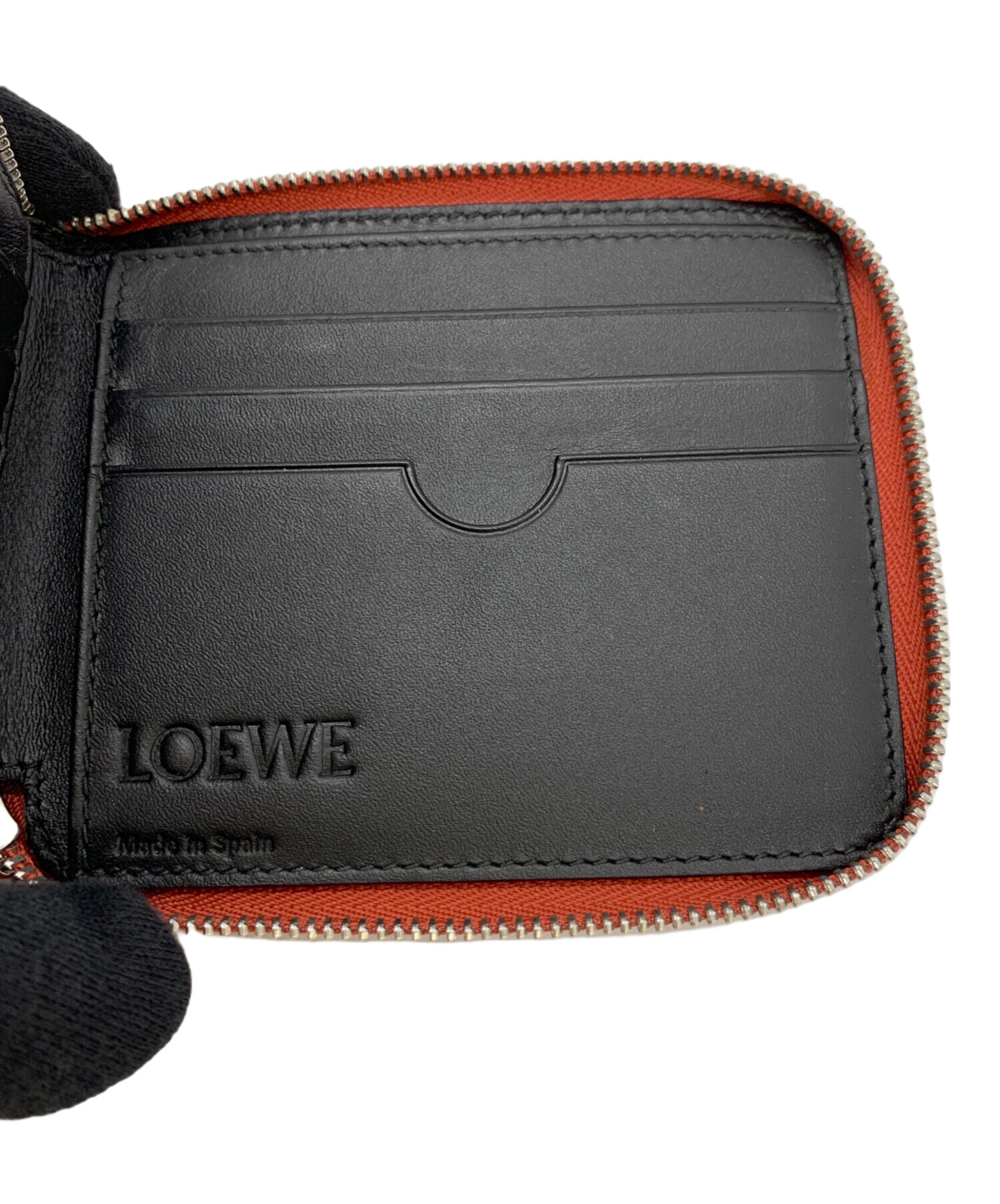 中古・古着通販】LOEWE (ロエベ) アナグラムジップアラウンド レッド