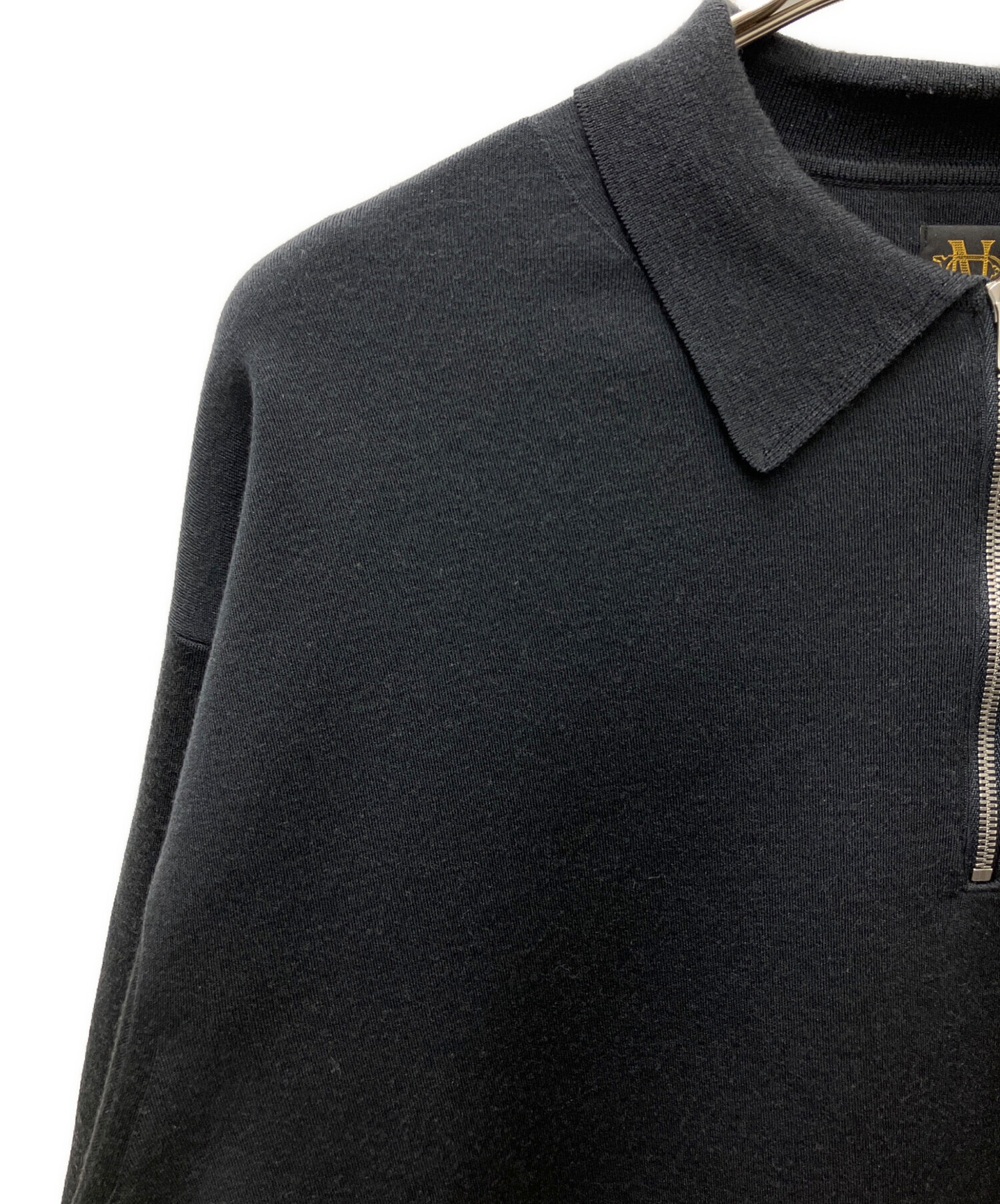 中古・古着通販】BATONER (バトナ―) 32G SMOOTH WOOL POLO HALF ZIP