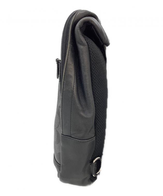 中古・古着通販】COACH (コーチ) ボディバッグ ブラック×グレー
