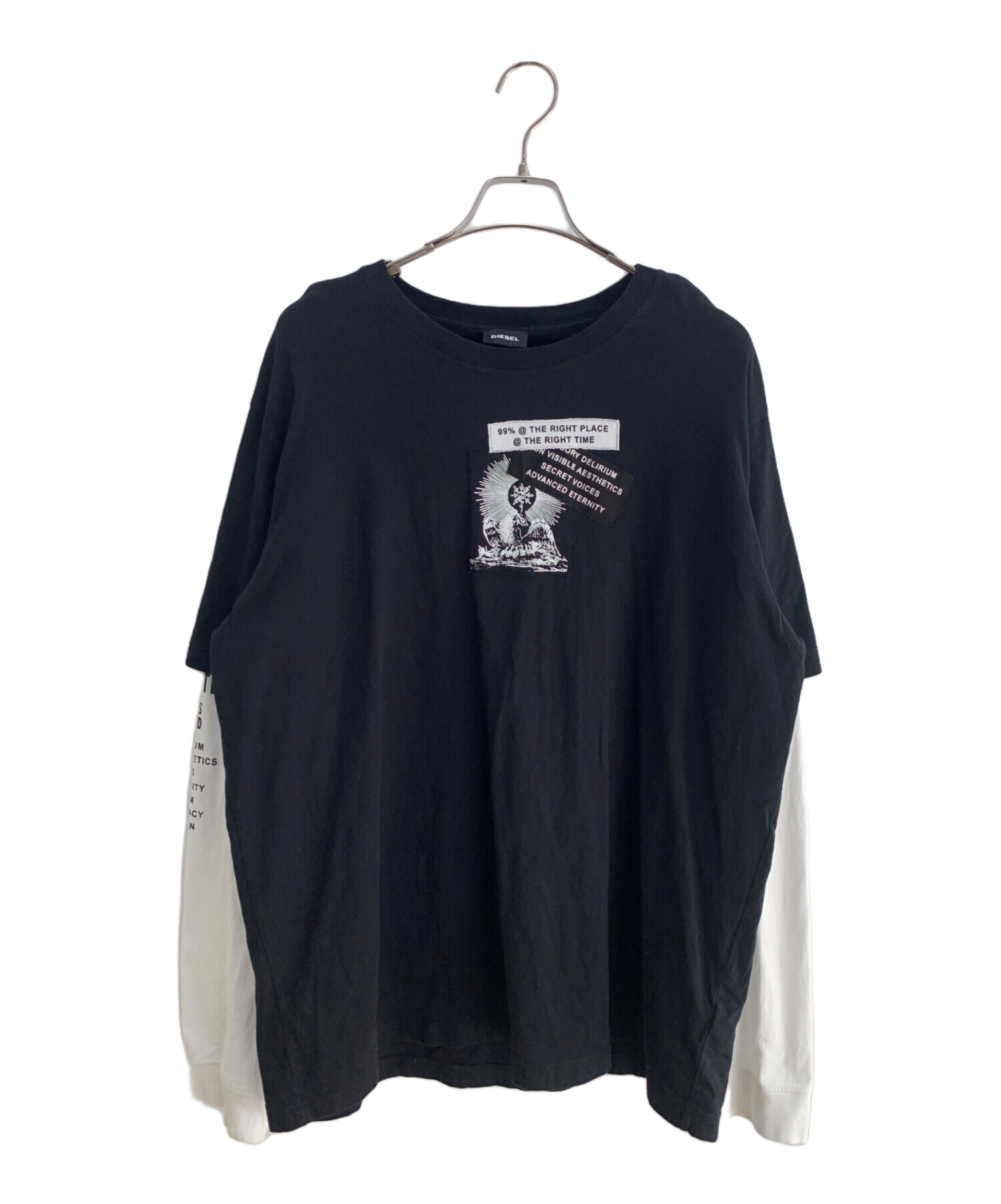 中古・古着通販】DIESEL (ディーゼル) 長袖カットソー ホワイト 