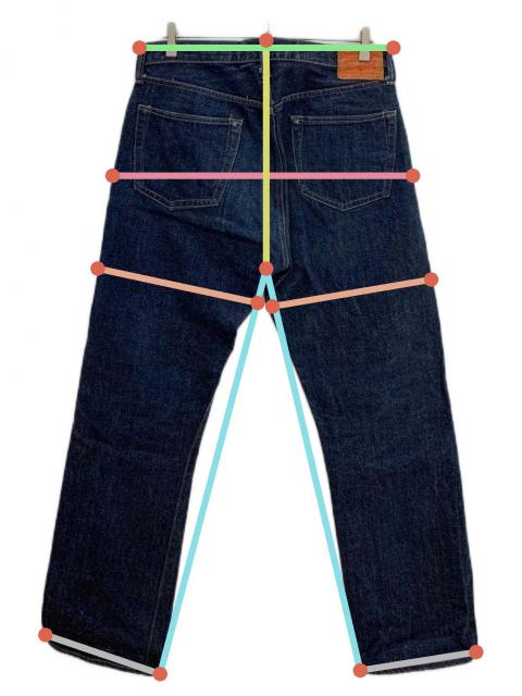 中古・古着通販】SUGAR CANE (シュガーケーン) セルビッチデニムパンツ