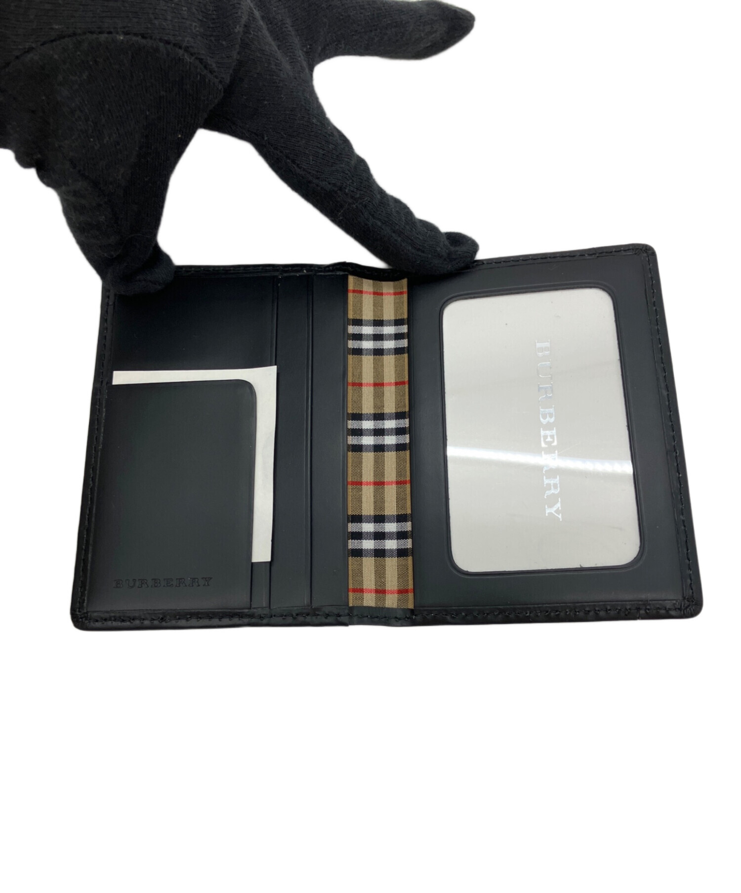 中古・古着通販】BURBERRY (バーバリー) パスケース ブラック