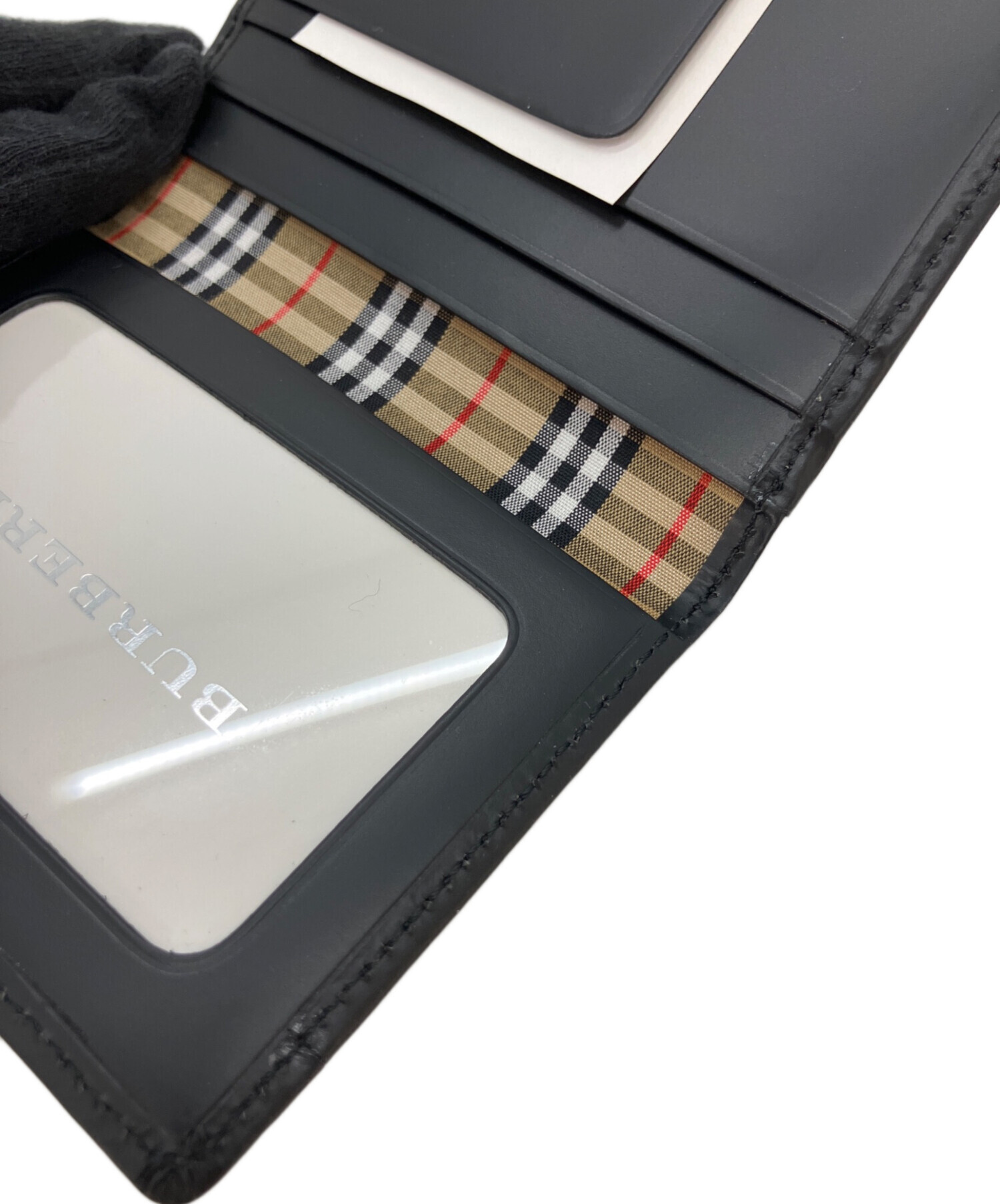 中古・古着通販】BURBERRY (バーバリー) パスケース ブラック