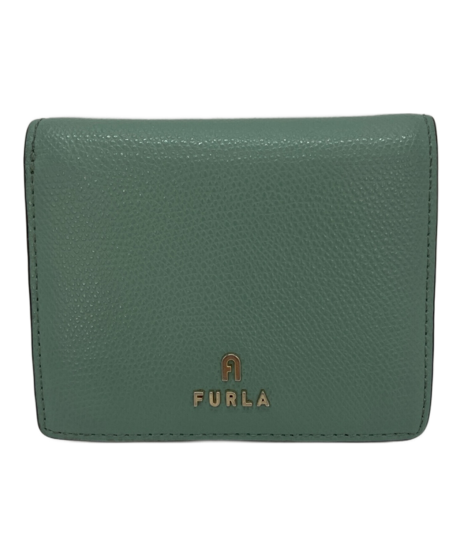 【未使用級】 フルラ FURLA 二つ折り財布 現行 グレー グリーン系 中古・古着通販】FURLA (フルラ) 2つ折り財布 グリーン｜ブランド