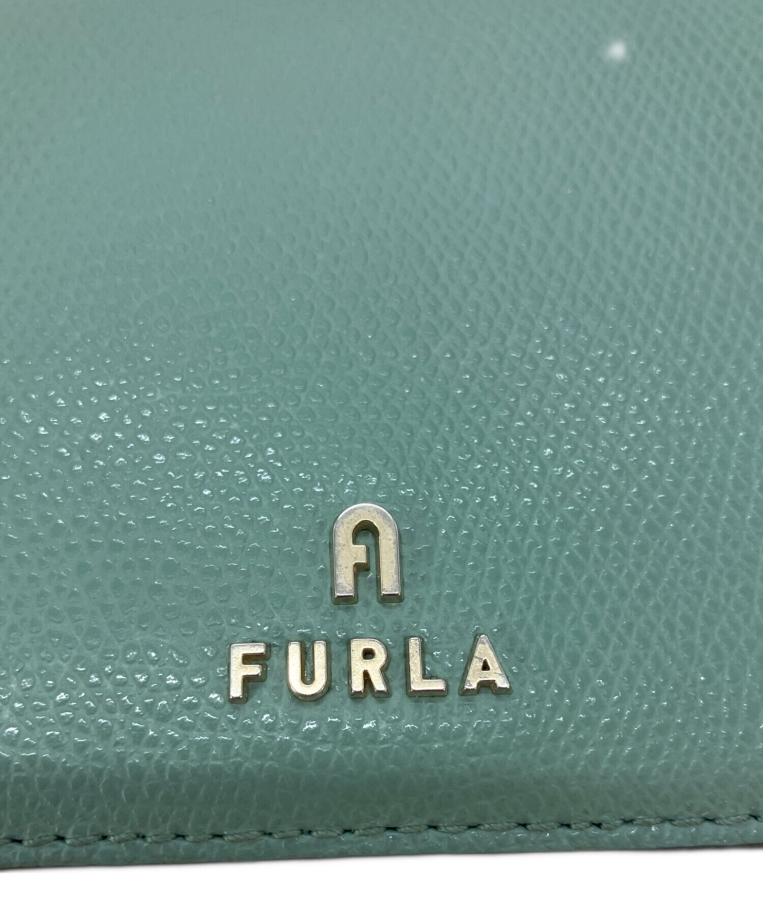 中古・古着通販】FURLA (フルラ) 2つ折り財布 グリーン｜ブランド