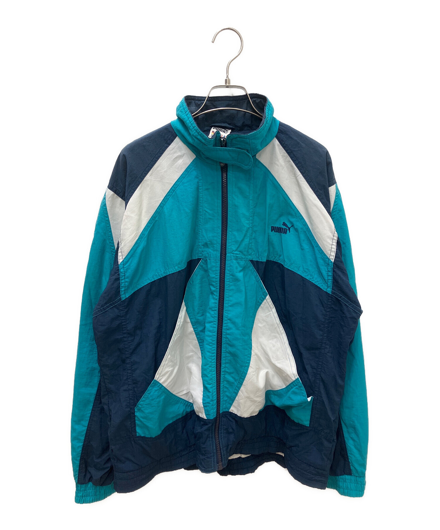 中古・古着通販】PUMA (プーマ) ナイロンジャケット ブルー×ネイビー