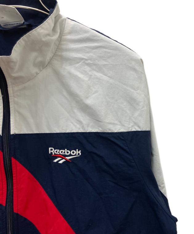 中古・古着通販】REEBOK (リーボック) ナイロンジャケット ネイビー 中古・古着通販】REEBOK (リーボック) ナイロンジャケット ネイビー