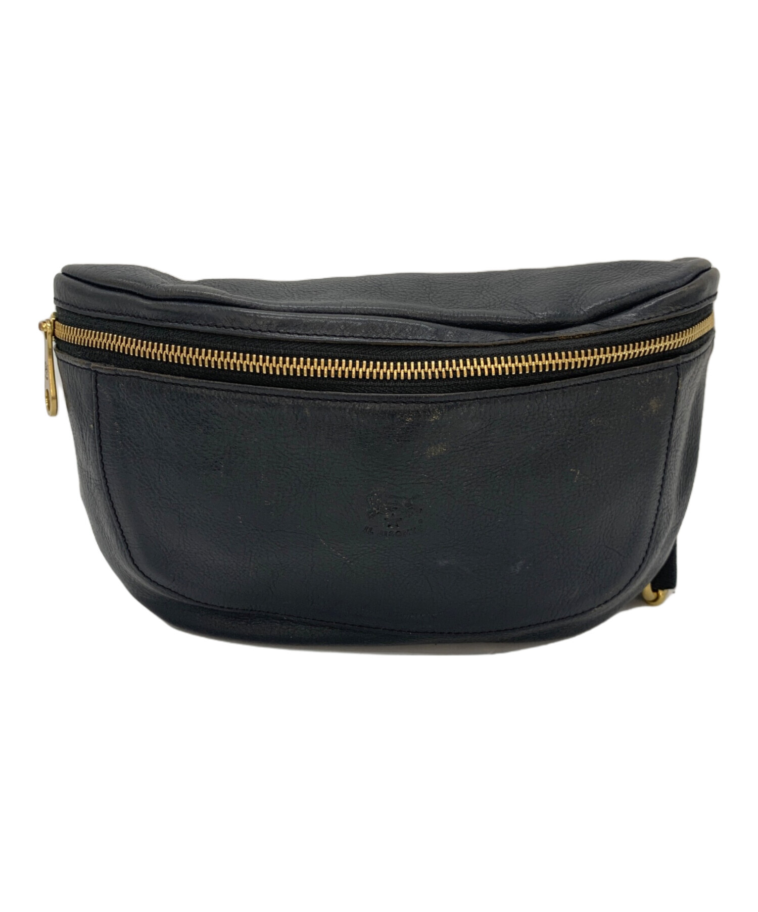 中古・古着通販】IL BISONTE (イル ビゾンテ) ウエストバッグ ブラック