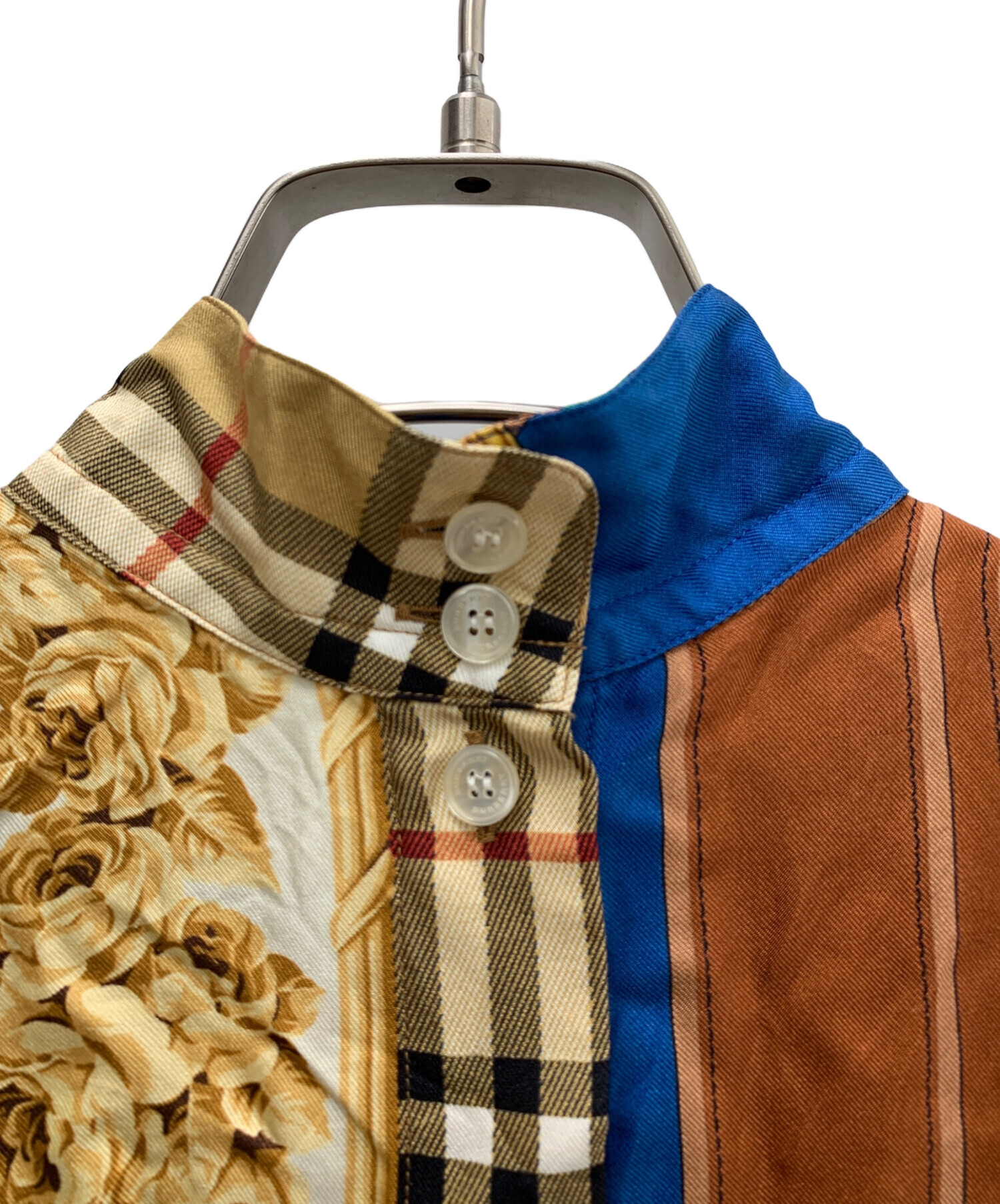中古・古着通販】BURBERRY (バーバリー) 長袖ブラウス マルチカラー 