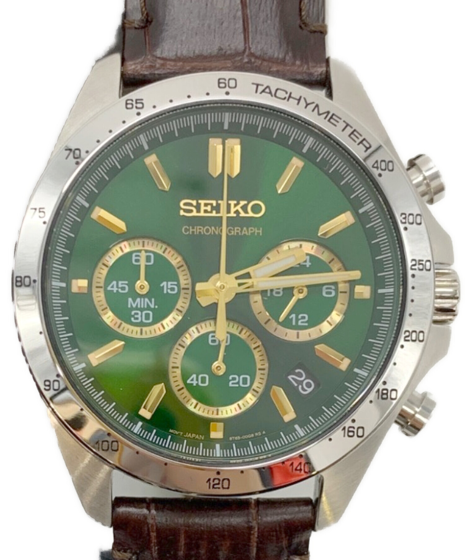 中古・古着通販】SEIKO (セイコー) クロノグラフ グリーン｜ブランド