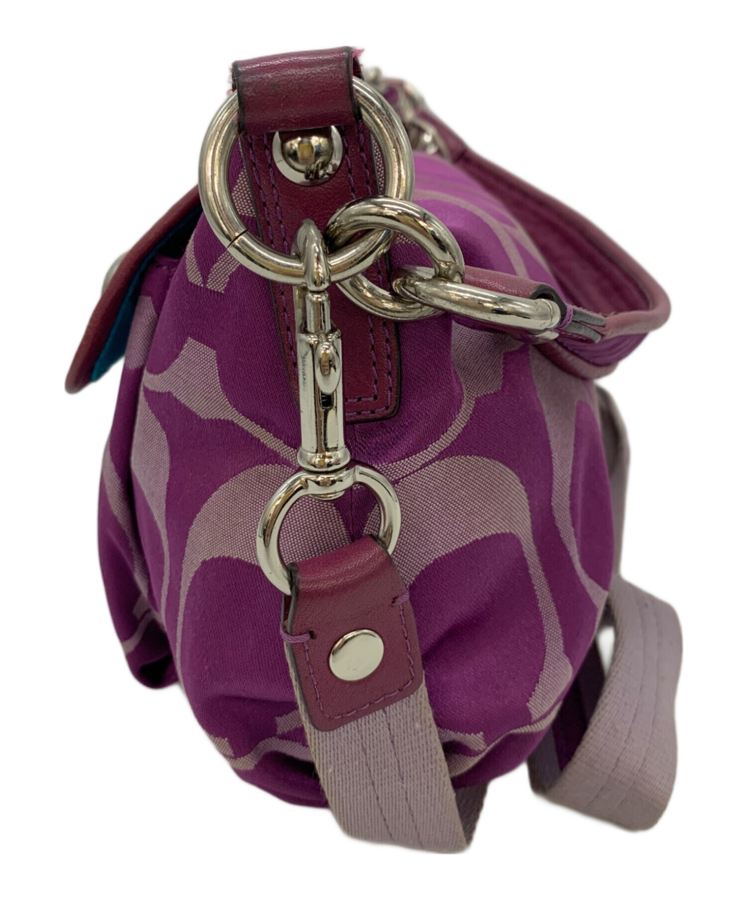 中古・古着通販】COACH (コーチ) 2WAYショルダーバッグ パープル 