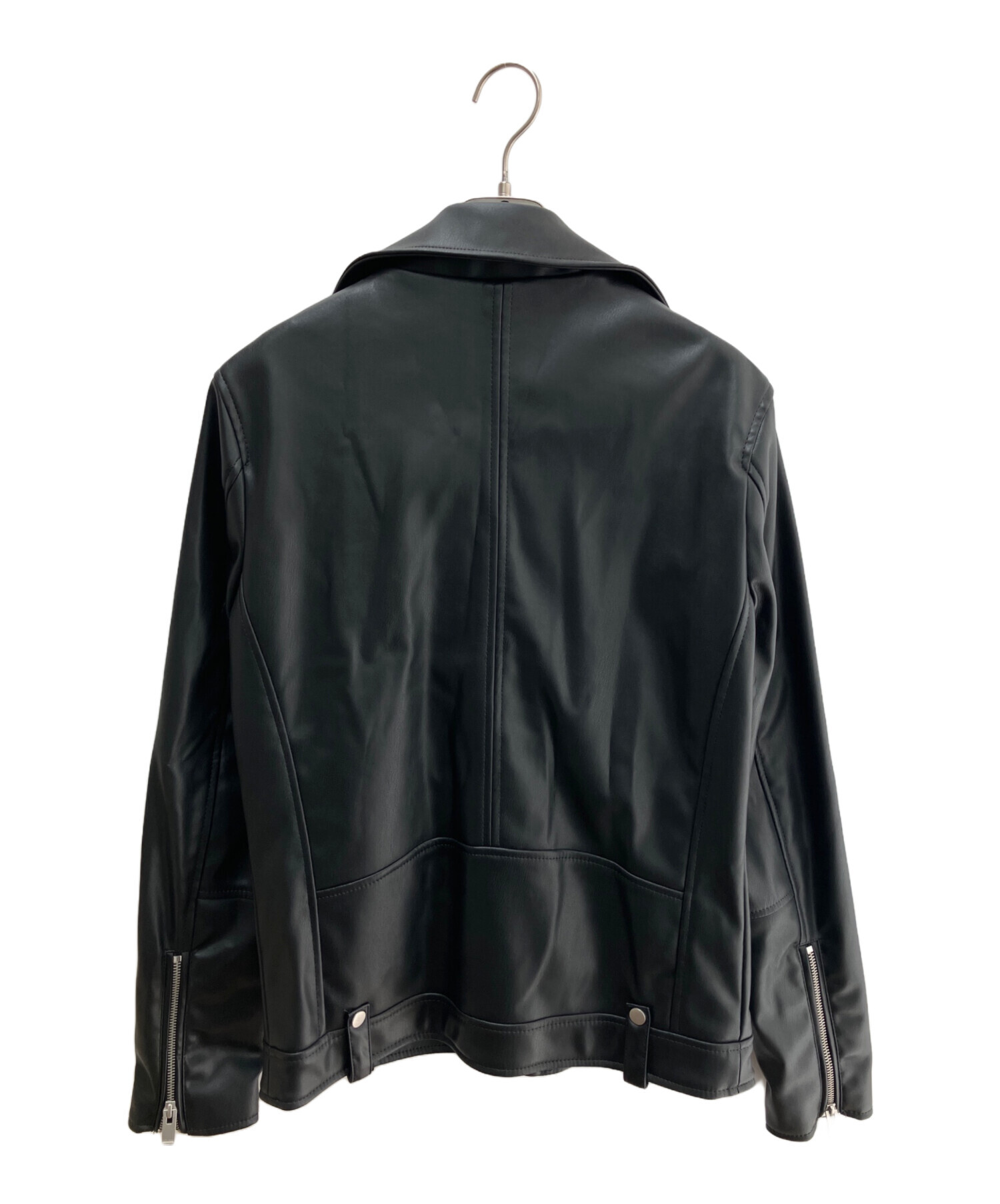中古・古着通販】ZARA (ザラ) ライダースジャケット ブラック サイズ