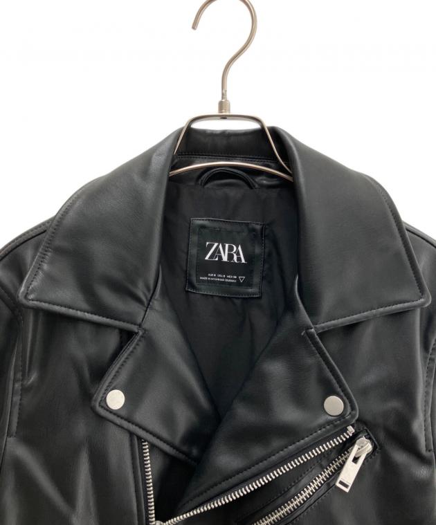 中古・古着通販】ZARA (ザラ) ライダースジャケット ブラック サイズ