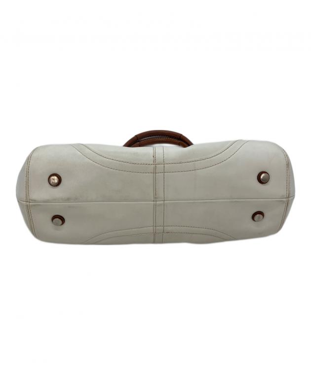 中古・古着通販】COACH (コーチ) ワンショルダーバッグ ホワイト 中古・古着通販】COACH (コーチ) ワンショルダーバッグ ホワイト