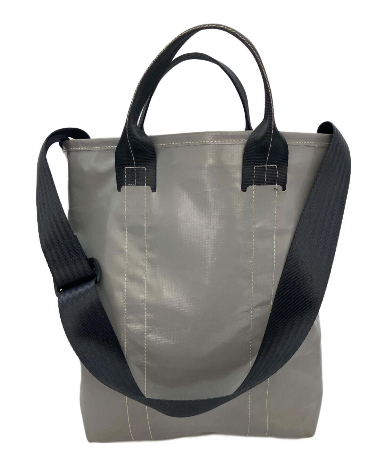 FREITAG(フライターグ) ショルダーバッグ - ライトグレー×黒×ライトグリーン FREITAG◇ショルダーバッグ/ビニール/グリーン : セカンドストリート