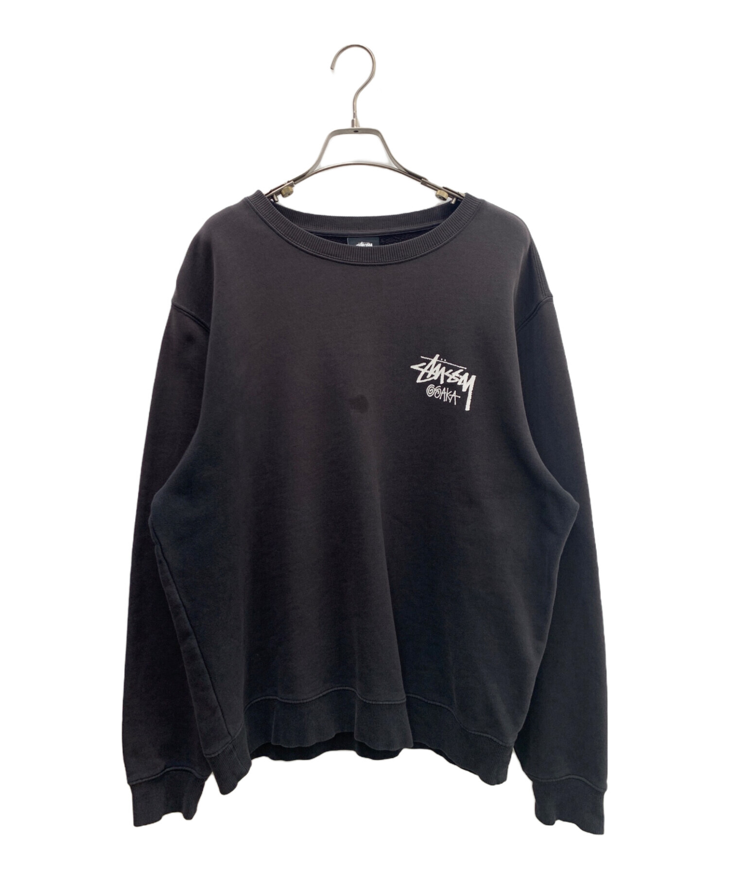 ゆー　【美品】 Stussy　スウェット　ブラック　レア　限定 中古・古着通販】stussy (ステューシー) スウェット グレー サイズ:M